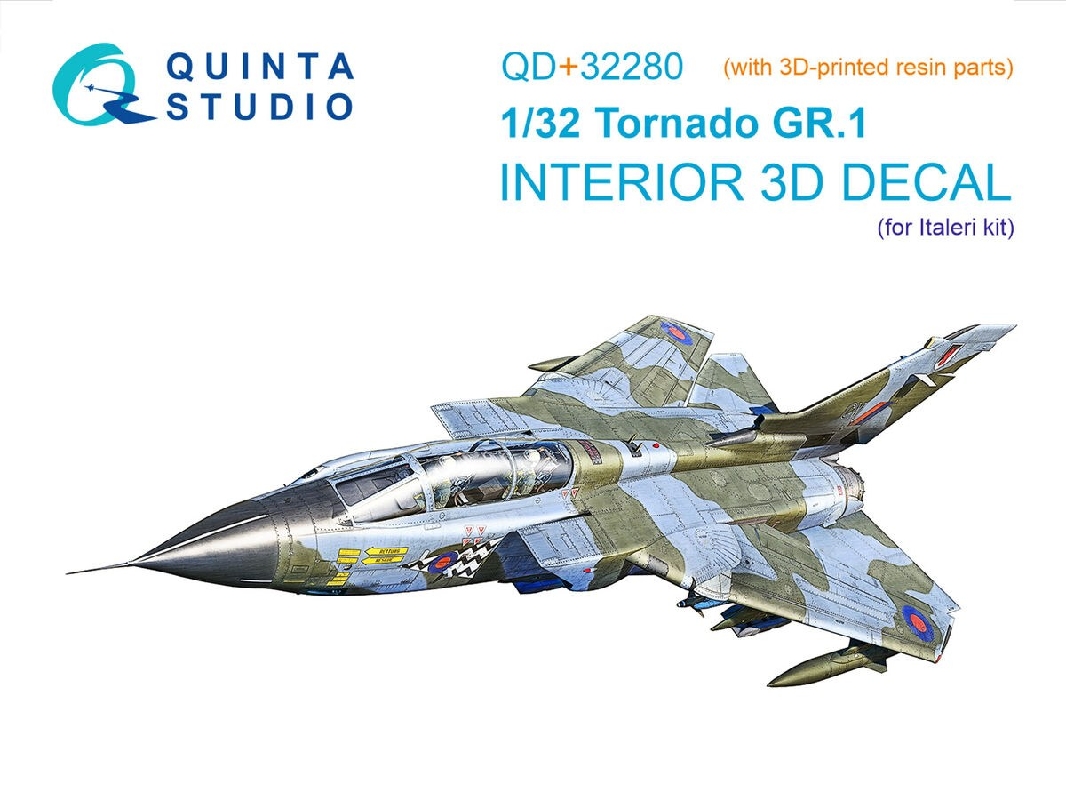 Panavia Tornado Gr.1 - 3d-printed & Coloured Interior With 3d-printed Parts (For Italeri Kits) - image 1