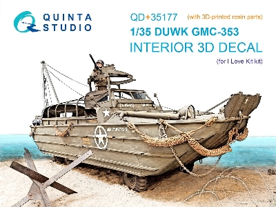 Gmc Dukw-353 - 3d-printed & Coloured Interior With 3d-printed Parts (For I Love Kit Kits) - image 1