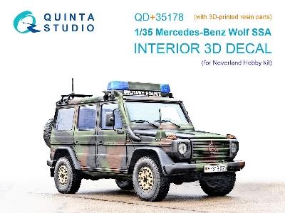 Mercedes-benz Wolf Ssa - 3d-printed & Coloured Interior With 3d-printed Resin Parts (For Neverland Hobby Kits) - image 1