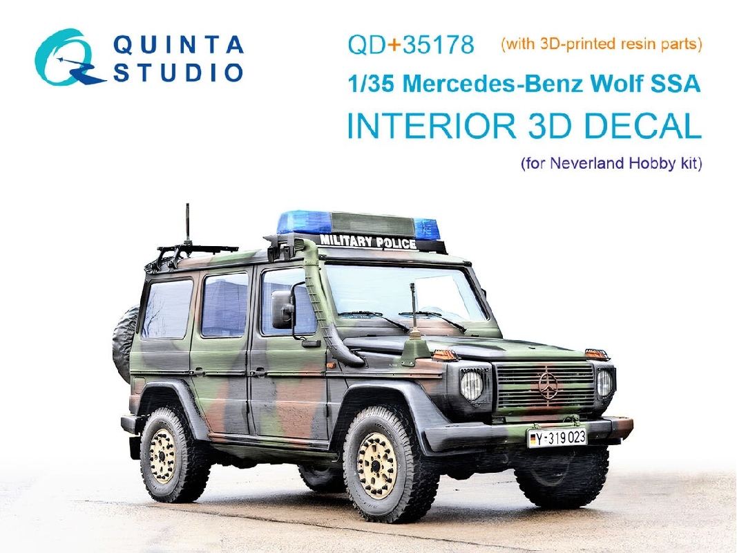 Mercedes-benz Wolf Ssa - 3d-printed & Coloured Interior With 3d-printed Resin Parts (For Neverland Hobby Kits) - image 1