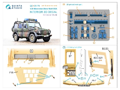 Mercedes-benz Wolf Ssa - 3d-printed & Coloured Interior With 3d-printed Resin Parts (For Neverland Hobby Kits) - image 7