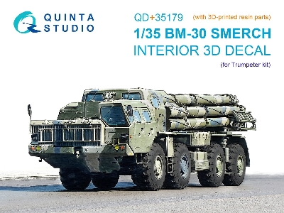 Bm-30 Smerch - 3d-printed & Coloured Interior With 3d-printed Parts (For Trumpeter Kits) - image 1