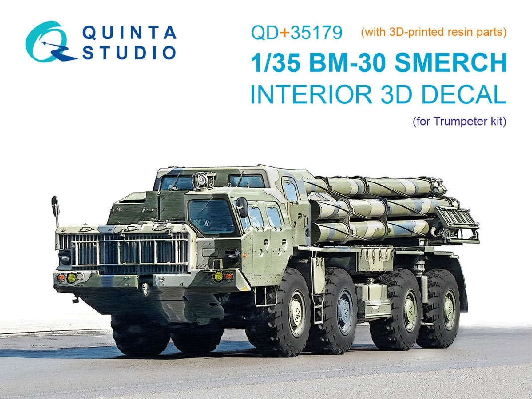 Bm-30 Smerch - 3d-printed & Coloured Interior With 3d-printed Parts (For Trumpeter Kits) - image 1