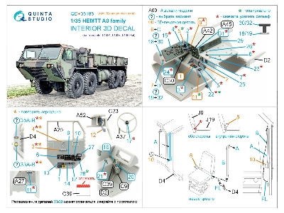Hemtt A0 Family - 3d-printed & Coloured Interior With 3d-printed Parts (For Trumpeter Kits) - image 11