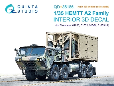 Hemtt A2 Family - 3d-printed & Coloured Interior With 3d-printed Resin Parts (For Trumpeter Kits) - image 1