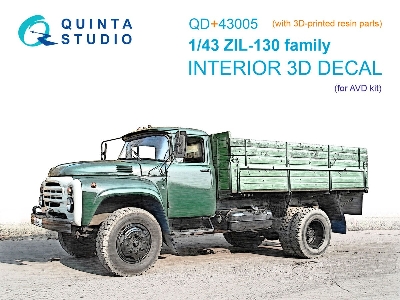 Zil-130 Family - 3d-printed & Coloured Interior With 3d-printed Resin Parts (For Avd Kits) - image 1
