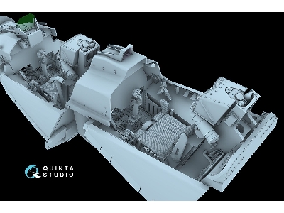 Sukhoi Su-30 Sm - 3d-printed & Coloured Interior With 3d-printed Resin Parts (For Zvezda Kits) - image 12
