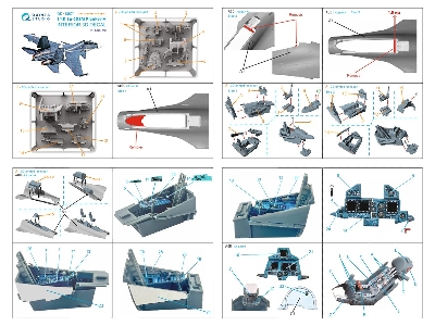 Sukhoi Su-30 Sm - 3d-printed & Coloured Interior With 3d-printed Resin Parts (For Zvezda Kits) - image 15