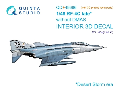 Mcdonnell Douglas Rf-4 C Phantom Ii (Late Without Dmas) - 3d-printed & Coloured Interior With 3d-printed Parts (For Hasegawa Kit