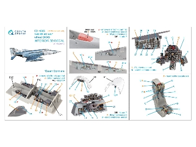 Mcdonnell Douglas Rf-4 C Phantom Ii (Late Without Dmas) - 3d-printed & Coloured Interior With 3d-printed Parts (For Hasegawa Kit