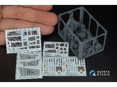 Mcdonnell Douglas Rf-4 C Phantom Ii (Late With Dmas) - 3d-printed & Coloured Interior With 3d-printed Parts (For Hasegawa Kits) 