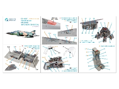Mcdonnell Douglas Rf-4 C Phantom Ii (Late With Dmas) - 3d-printed & Coloured Interior With 3d-printed Parts (For Hasegawa Kits) 