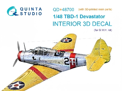 Douglas Tbd-1 Devastator - 3d-printed & Coloured Interior With 3d-printed Resin Parts (For Gwh Kits) - image 1