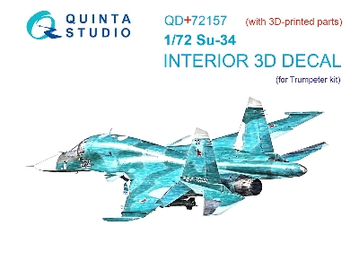 Sukhoi Su-34 - Interior 3d Decal With 3d-printed Parts (For Trumpeter Kits) - image 2