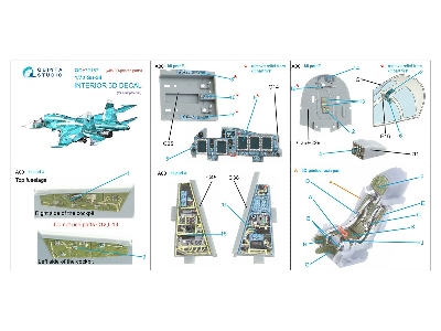 Sukhoi Su-34 - Interior 3d Decal With 3d-printed Parts (For Trumpeter Kits) - image 15