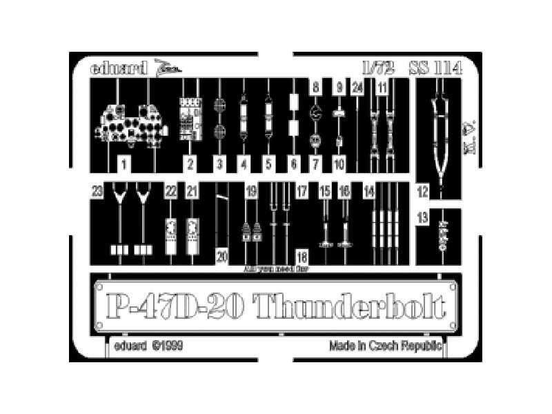 P-47D-20 1/72 - Academy Minicraft - image 1