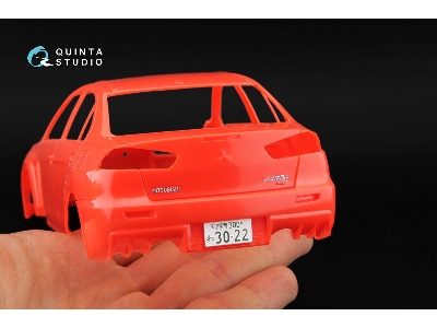 Mitsubishi Lancer Evolution X - 3d-printed & Coloured Interior (For Aoshima Kits) - image 3