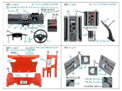 Mitsubishi Lancer Evolution X - 3d-printed & Coloured Interior (For Aoshima Kits) - image 4
