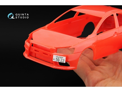 Mitsubishi Lancer Evolution X - 3d-printed & Coloured Interior (For Aoshima Kits) - image 13