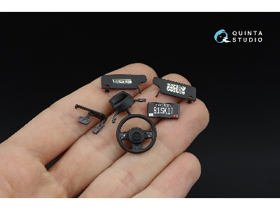 Jeep Wrangler Rubicon 2-door 10th Ann. Edition - 3d-printed & Coloured Interior (For Meng Kits) - image 7