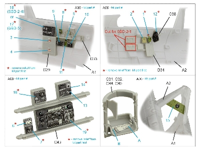 Sbd Dauntless Family Rear Cockpit - 3d-printed & Coloured Interior (For Trumpeter Kits) - image 10