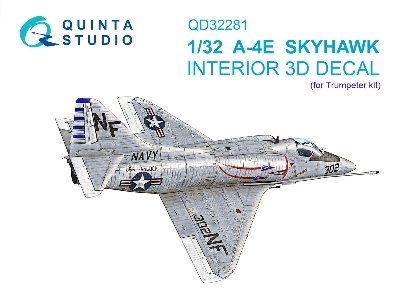Douglas A-4 E Skyhawk - 3d-printed & Coloured Interior (For Trumpeter Kits) - image 1
