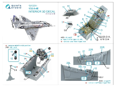 Douglas A-4 E Skyhawk - 3d-printed & Coloured Interior (For Trumpeter Kits) - image 10