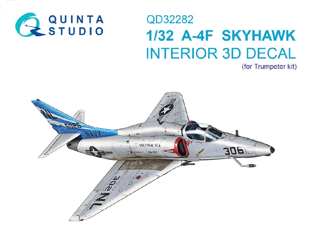 Douglas A-4 F Skyhawk - 3d-printed & Coloured Interior (For Trumpeter Kits) - image 1