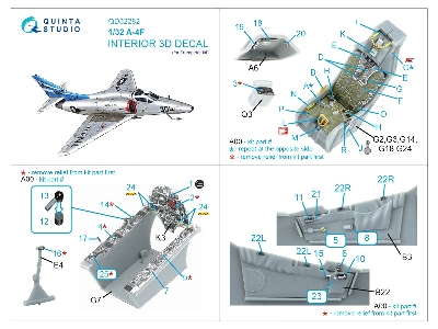 Douglas A-4 F Skyhawk - 3d-printed & Coloured Interior (For Trumpeter Kits) - image 10