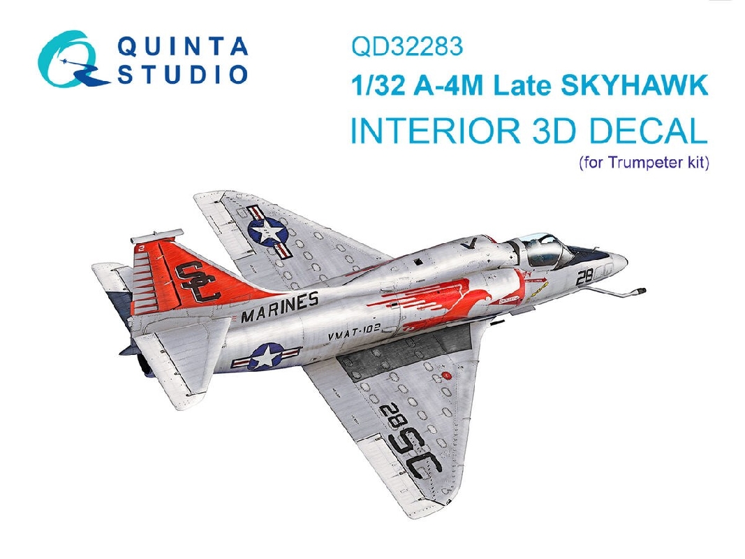 Douglas A-4 M Skyhawk - 3d-printed & Coloured Interior (For Trumpeter Kits) - image 1