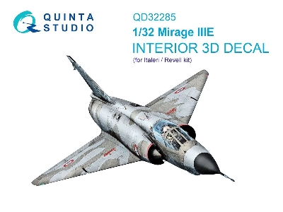 Dassault  Mirage Iii E - 3d-printed & Coloured Interior On Decal Paper (For Italeri And Revell Kits) - image 1