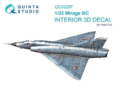Dassault  Mirage Iii C - 3d-printed & Coloured Interior On Decal Paper (For Italeri Kits) - image 1