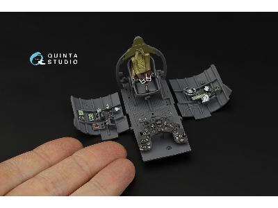 Macchi Mc.200 Saetta - 3d-printed & Coloured Interior (For Italeri Kits) - image 5