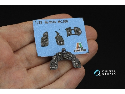 Macchi Mc.200 Saetta - 3d-printed & Coloured Interior (For Italeri Kits) - image 6