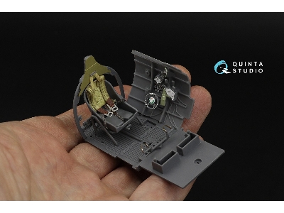 Macchi Mc.200 Saetta - 3d-printed & Coloured Interior (For Italeri Kits) - image 7
