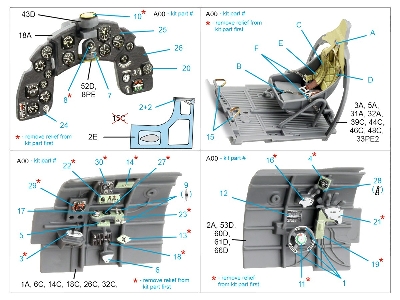 Macchi Mc.200 Saetta - 3d-printed & Coloured Interior (For Italeri Kits) - image 10