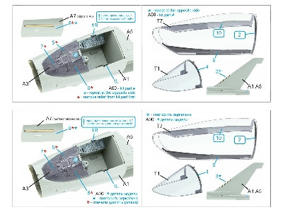 Eurofighter Typhoon Ef-2000 / 2000 A Single-seater - Canopy Framing Extra Set (For Trumpeter Kits) - image 10