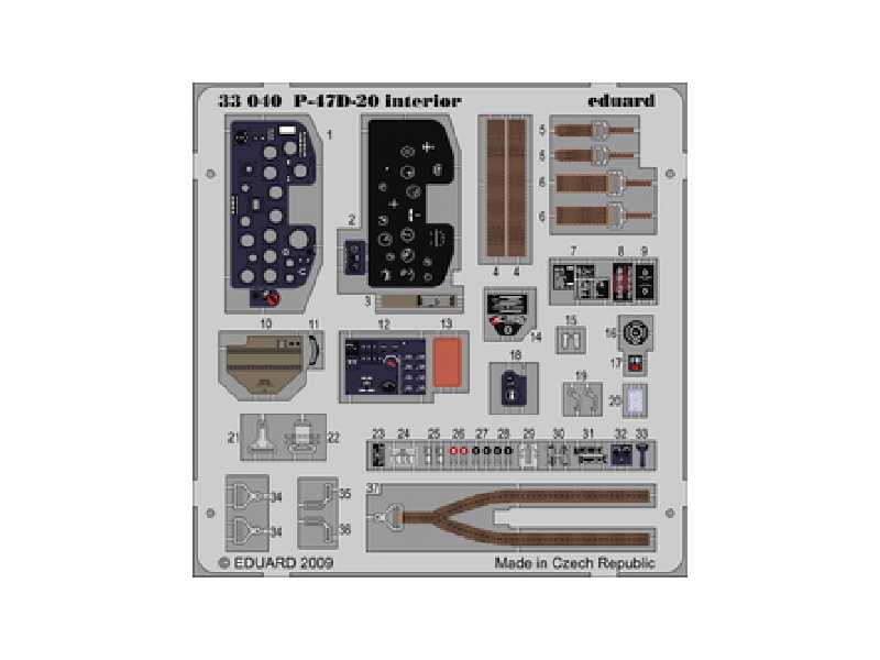 P-47D-20 interior S. A. 1/32 - Trumpeter - image 1