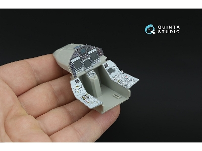 Eurofighter Typhoon Ef-2000 / 2000 A Single-seater - 3d-printed & Coloured Interior On Decal Paper (For Trumpeter Kits) - image 