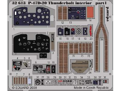 P-47D-20 interior S. A. 1/32 - Trumpeter - image 2
