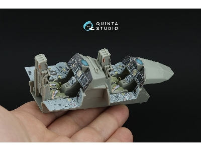 Eurofighter Typhoon Twin-seater (Powered-up Displays) - 3d-printed & Coloured Interior (For Trumpeter Kits) - image 9