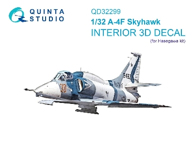 Douglas A-4 F Skyhawk - 3d-printed & Coloured Interior On Decal Paper (For Hasegawa Kits) - image 1