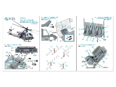 Bell Uh-1 Y Venom - 3d-printed & Coloured Interior (For Trumpeter Kits) - image 11