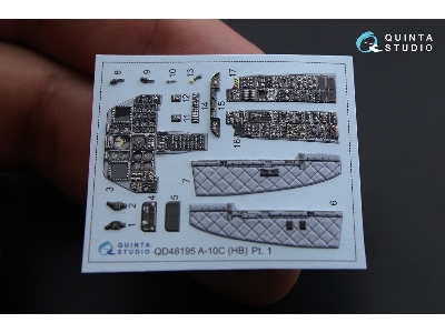 Fairchild A-10 C Thunderbolt Ii - 3d-printed & Coloured Interior (For A-10 A Hobby Boss Kits) - image 2