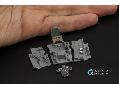 Nakajima Ki-84 Hayate - 3d-printed & Coloured Interior (For Hasegawa Kits) - image 5