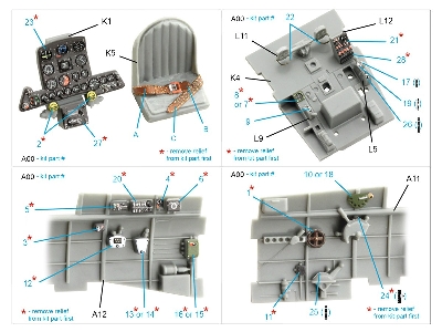Nakajima Ki-84 Hayate - 3d-printed & Coloured Interior (For Hasegawa Kits) - image 10