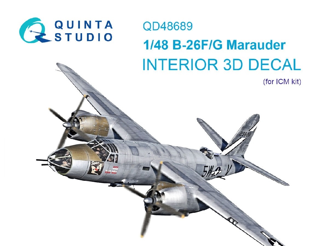 Martin B-26 F/G Marauder - 3d-printed & Coloured Interior (For Icm Kits) - image 1