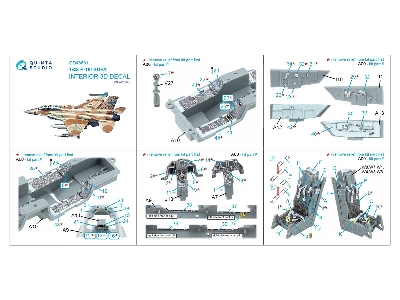 Lockhhed Martin F-16 I Sufa - 3d-printed & Coloured Interior (For Gwh Kits) - image 3