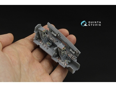 Grumman Tf-9j / F9f-8t Twin Cougar/Twogar - 3d-printed & Coloured Interior (For Kitty Hawk Kits) - image 6