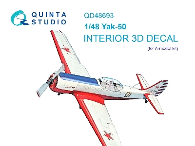 Yakovlev Yak-50 - 3d-printed & Coloured Interior (For A-model Kits) - image 1